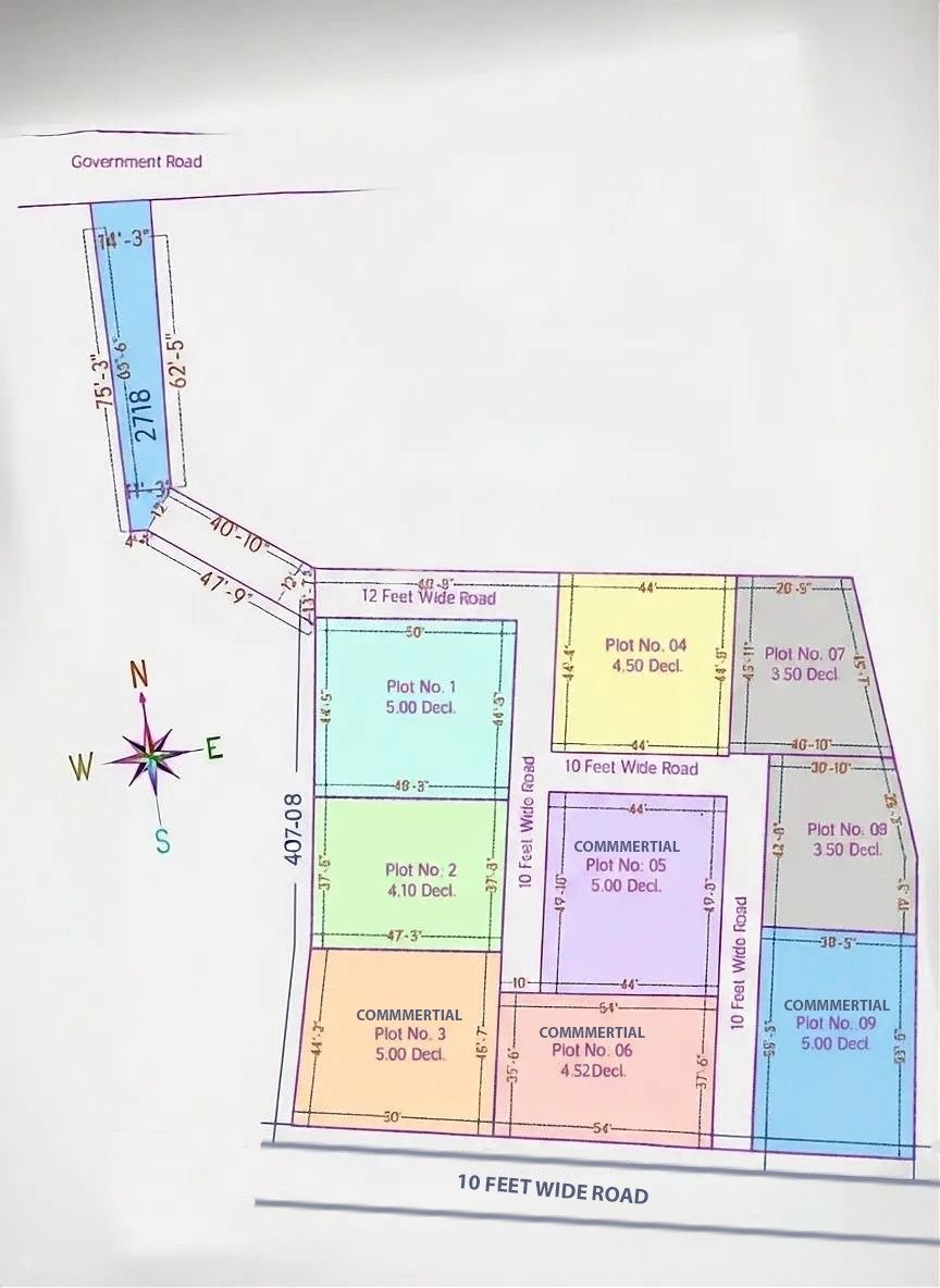 Plot layout map - Emma Housing project
